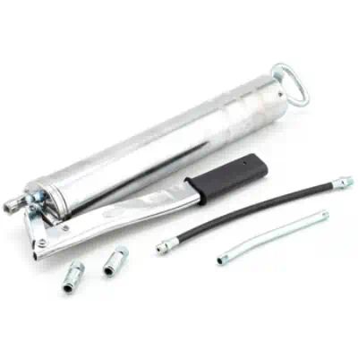 30004 — Шприц плунжерный рычажный 400мл (трубка,наконечник 2шт.,шланг) топ авто TOPAUTO